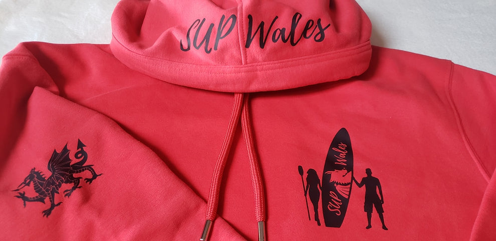 Iconic Edition SUP Wales Hoodie - Sustainable Red