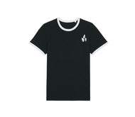 SUP Wales Organic Cotton Unisex T-Shirt - Black/White Trim
