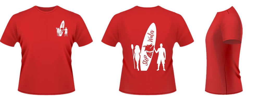 Eco Edition SUP Wales T-Shirt - Original Red